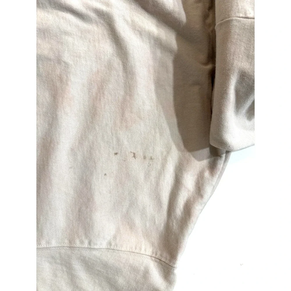 Nike Y2K Hoodie Womens XS Light Beige Pink Oversized Cropped‎ Sweatshirt Swoosh